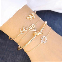 Conjunto de pulsera en capas