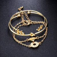 Conjunto de pulsera en capas