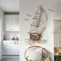 Décalcomanie murale voilier nautique