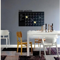 Décalcomanie murale tableau calendrier mensuel