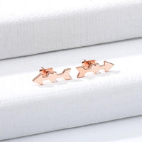 Arrow Heart Stud Earrings