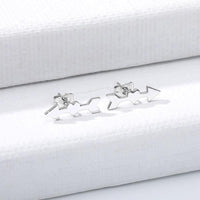 Arrow Heart Stud Earrings