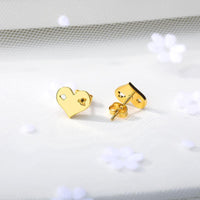 Hollow Arrow Hearts Stud Earrings