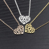 Hollow Heart Necklace