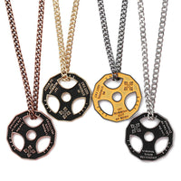 Colliers avec pendentifs d'haltères