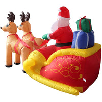 Christmas Inflatable Garden Decoration Santa Reindeer Sleigh
