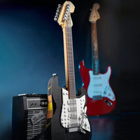 Electric Guitar High Difficulty Assembling Toy Building Blocks