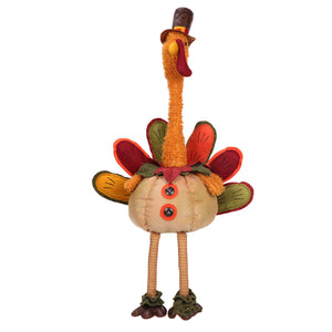 Thanksgiving Turkey Doll Retractable Ornament Decoration
