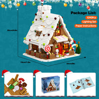 Christmas Gingerbread House Building Block Model
