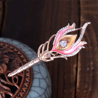 Retro Hairpin Peacock Feather Styling Hairpin
