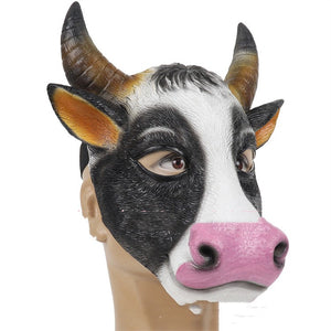 Cow Latex Face Mask