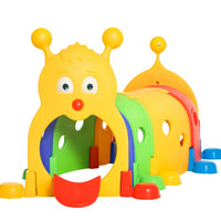 Tunnel Kids Outdoor Play, Multicolor 59 Inches Long, Non-toxic PP, Toddler Toy For 3-6 Years Old
