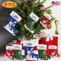 Christmas Stocking Ziplock Bags (30 Pcs - Assorted Sizes)
