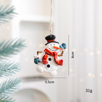 Santa Snowman Gingerbread Man Resin Ornaments
