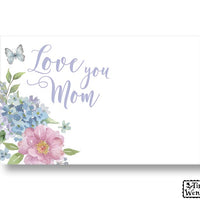 Enclosure Cards Love You Mom Watercolor Meadow (Pack of 50)