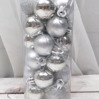 Shiny Matte Christmas Ball Ornaments (24 Pcs)