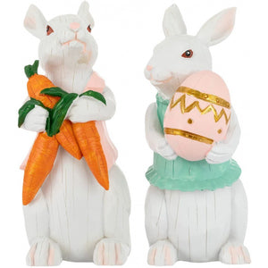 Spring Easter Bunny Resin Statue Figure