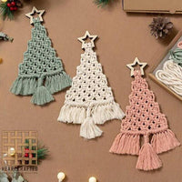 DIY Handwoven Christmas Tree Decoration Material Bag
