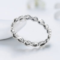 Sterling Silver Infinity Love Symbol Ring
