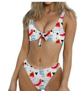 Fruit Print Bikini Swimsuit