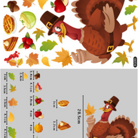 Autocollants statiques créatifs feuille d'érable citrouille, décoration de fenêtre en verre pour Thanksgiving