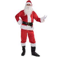 Traje completo premium de disfraz de Papá Noel