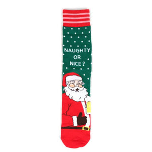 Naughty or Nice Santa Novelty Socks (Mens)