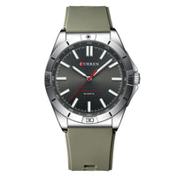 Simple Unisex Round Silicone-band Couples Watch Waterproof
