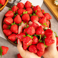 Simulation Strawberry Model Plastic Fruit Photography Decoration Props Display
