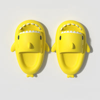 Sandalias y zapatillas para niños Zapatillas de EVA de tiburón de segunda generación con fondo grueso de verano para el hogar, sandalias antideslizantes para bebés con fondo suave para padres e hijos
