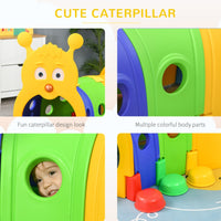 Tunnel Kids Outdoor Play, Multicolor 59 Inches Long, Non-toxic PP, Toddler Toy For 3-6 Years Old