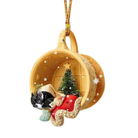 Acrylic Cozy Dog Ornaments
