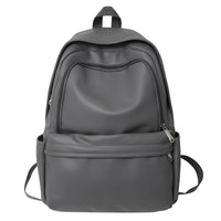 PU Leather Large Capacity College Students' Backpack
