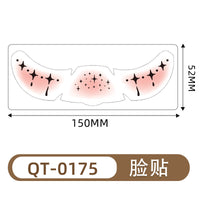 Halloween Face Tattoo Stickers - Waterproof Fake Freckles Temporary Tattoos For Women & Men