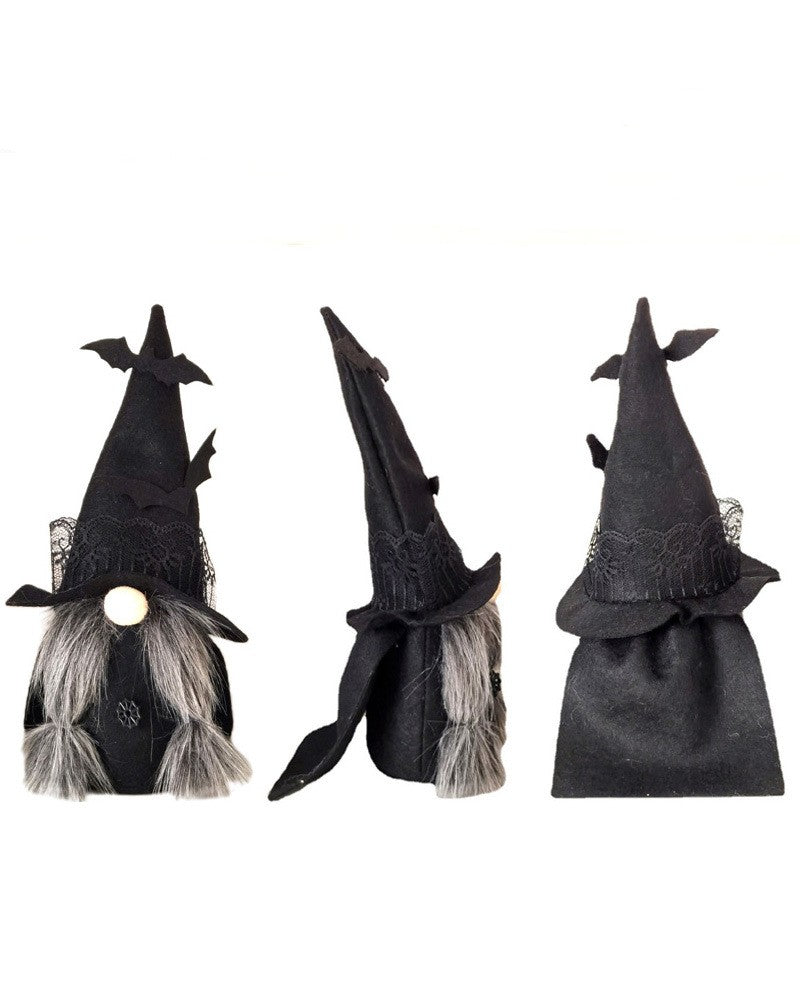 Gnome Witch Halloween Decor Dolls