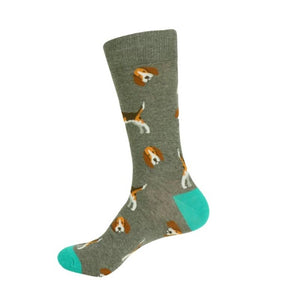 Novelty Beagle Dog Socks (Mens)