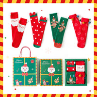 Parent-child Christmas Socks Thickened Half Velvet Gift Sets
