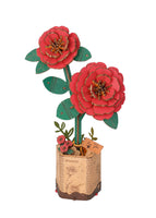 Rowood-rompecabezas de madera con ramo de flores, materiales ecológicos hechos a mano, regalo romántico
