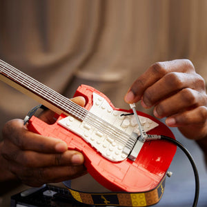 Electric Guitar High Difficulty Assembling Toy Building Blocks