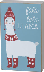 Fala Lala Llama - Block Sign