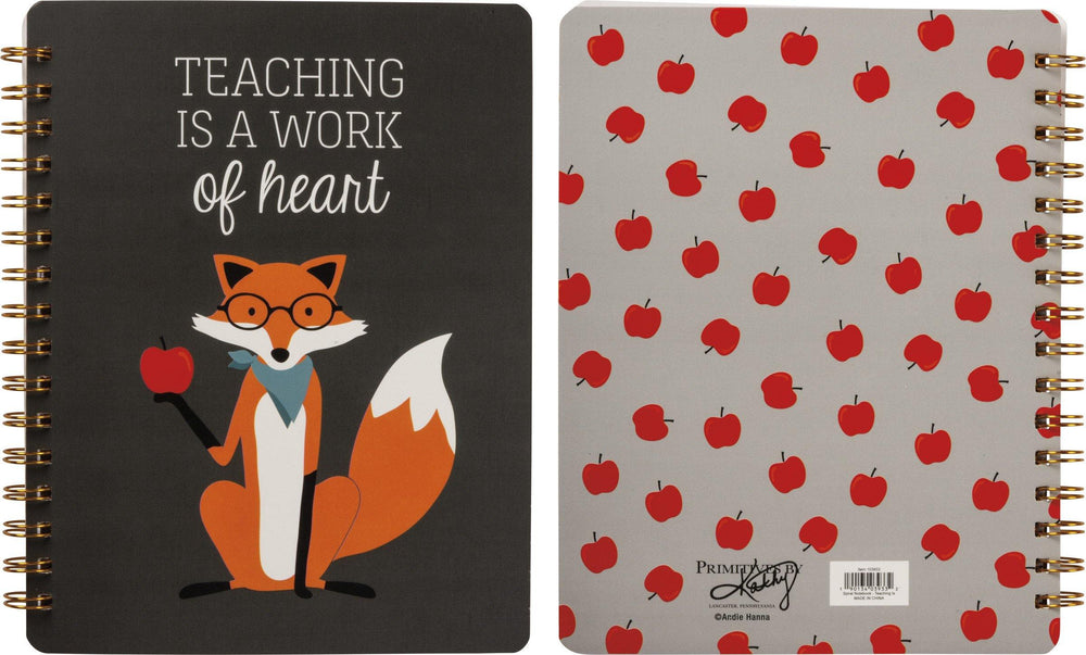 Teaching Is A Work Of Heart - Spiral Notebook