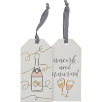 Uncork And Unwind - Bottle Tag
