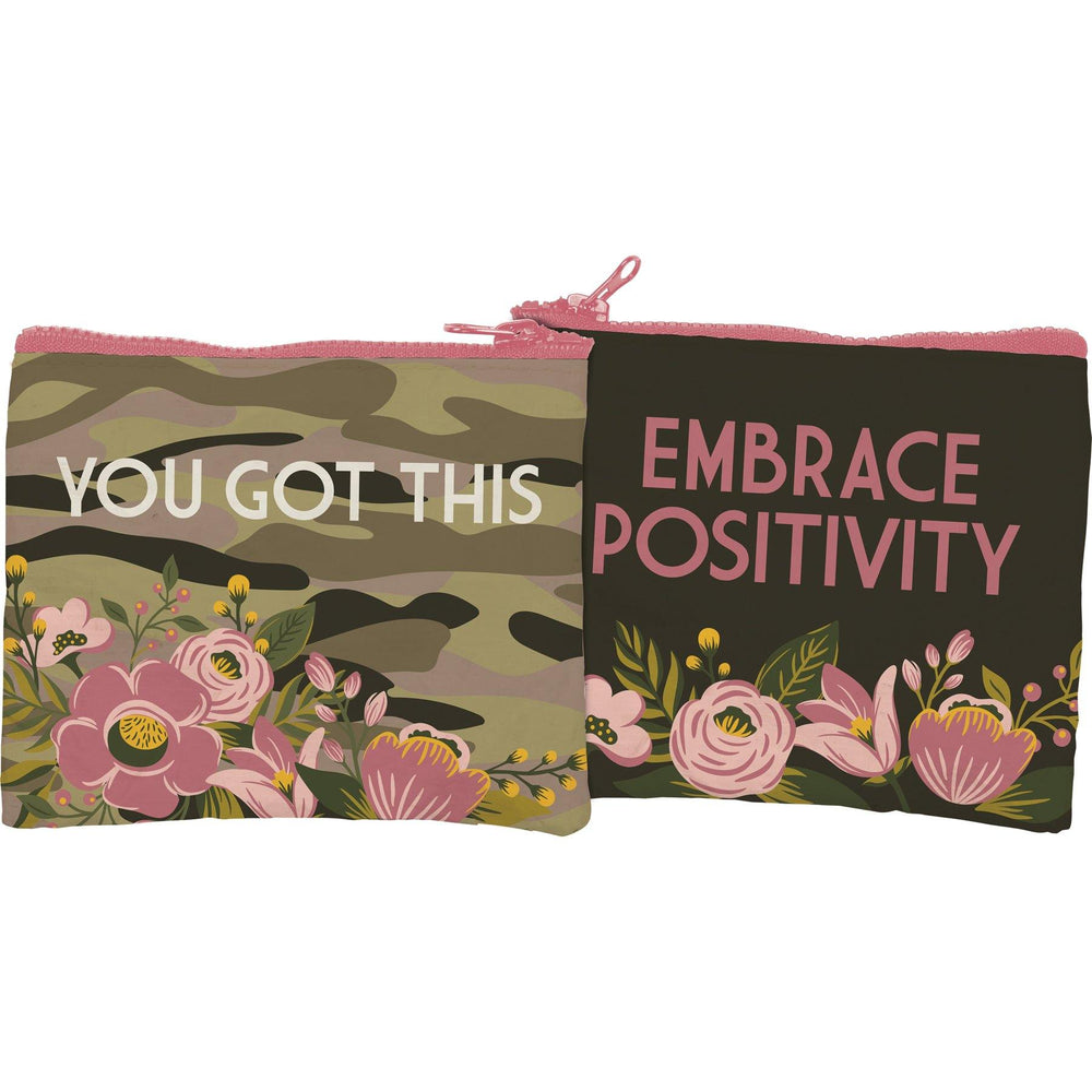 You Got This - Floral Camo - Zipper Wallet