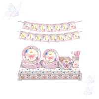 Butterfly Princess Party Tableware Set