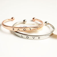Love Cuff Bangle Bracelet