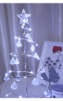 Gold Silver Spiral LED Christmas Tree
