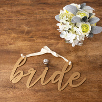 Bride & Groom Hanging Décor Signs
