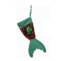 Sequined Mermaid Tail Christmas Stockings
