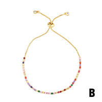 Ladies colorful zircon bracelet
