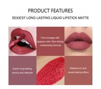 Non-sticky Matte Liquid Lipstick Set
